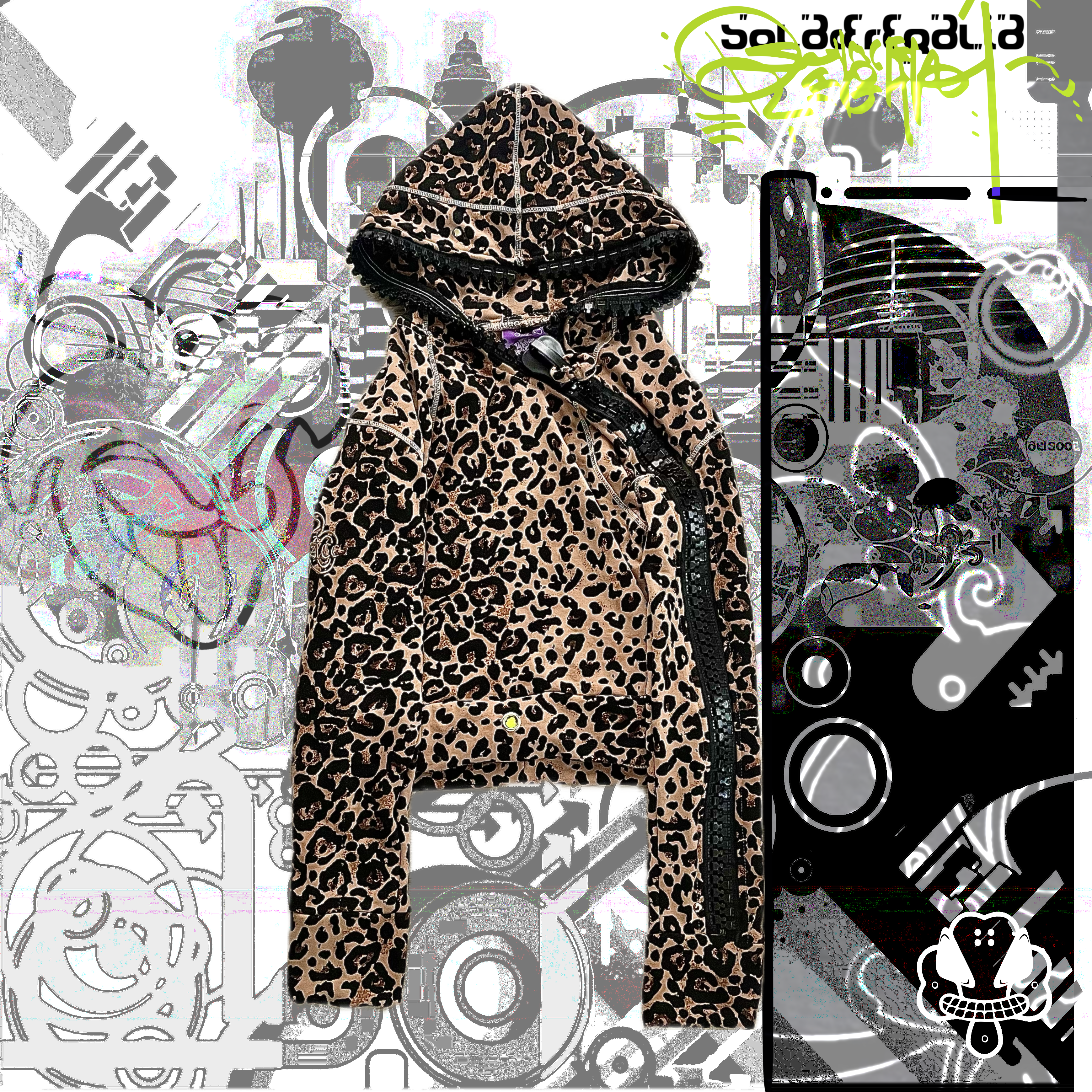 RARE • MöGaMi FullZip : leöpard Saméhada